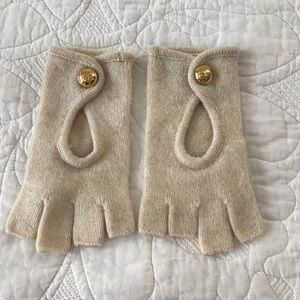 MICHAEL Michael Kors Accessories - Michael Kors Fingerless Gloves w MK Gold Buttons MICHAEL Michael Kors Accessories - Michael Kors Fingerless Gloves w MK Gold Buttons